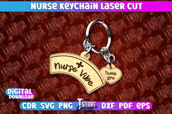 A Designer's Look at the Nurse Laser Cut Keychain Design