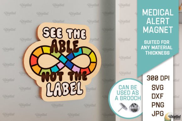 A Designer's Review: Autism Medical Alert Magnet Laser Cut