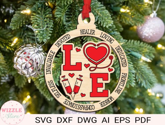 A Designer’s Hands-On Review of the Nurse Christmas Ornament SVG