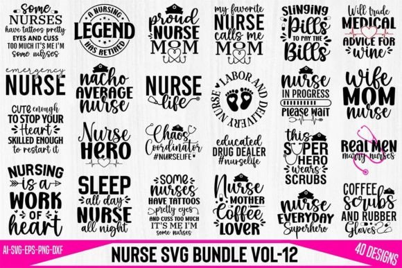 A Practical Review of the Nurse SVG Bundle Vol-12
