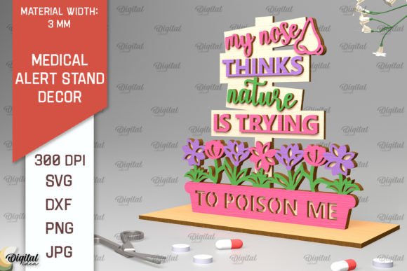 Allergy Alert Stand Laser Cut Design Review