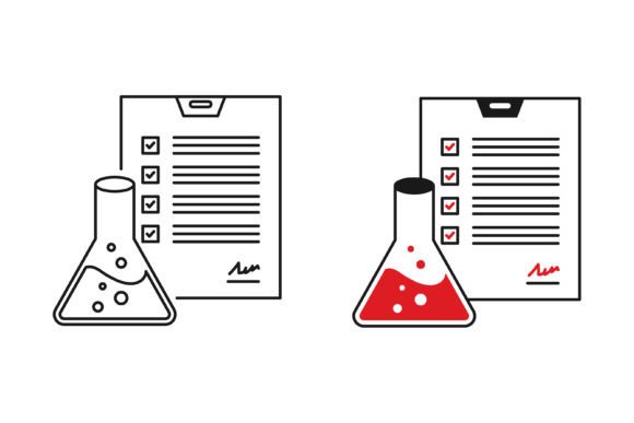 Evaluating Elemeyer Tube Document Test Icon