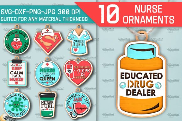 Nurse Ornaments Laser Cut Bundle: A Designer's Real-World Review